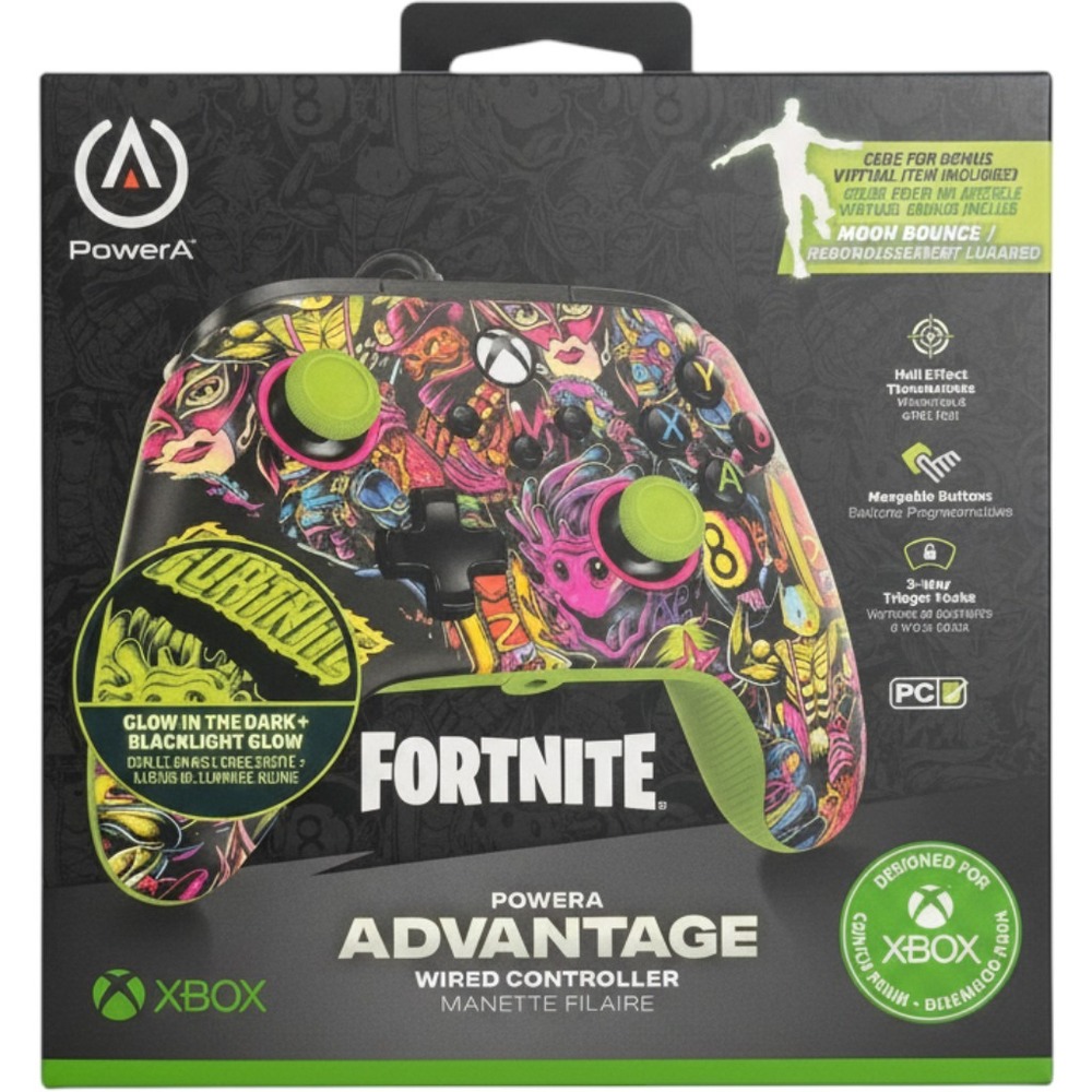 PowerA Fortnite Advantage Wired Controller Xbox Series X|S Hall Effect Glow NEW